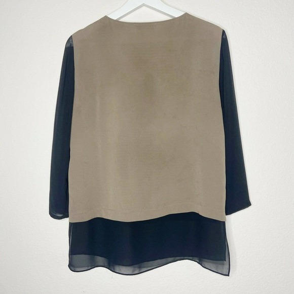 DKNYC Striped Floral Blouse - Picture 4 of 6